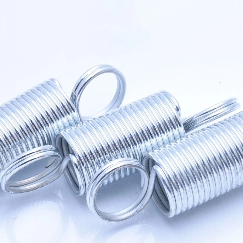 1Pcs Wire Diameter 1.6mm Galvanized Tension Spring Outer Diameter 10-20mm Closed loop/With Hook Extension Spring Length 30-240mm