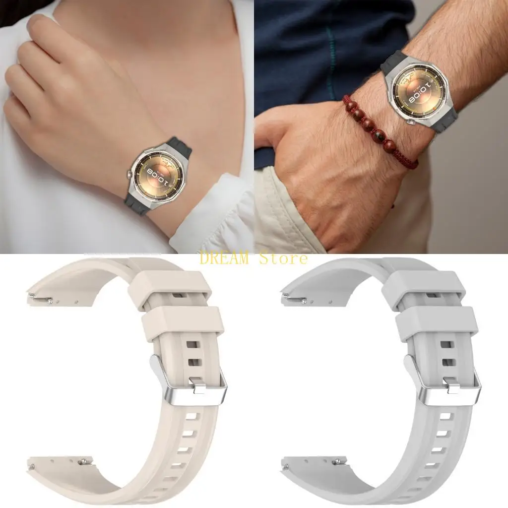 

Flexible Sport Band For 46mm Watches Waterproof Silicone Straps Adjustable Design best sale