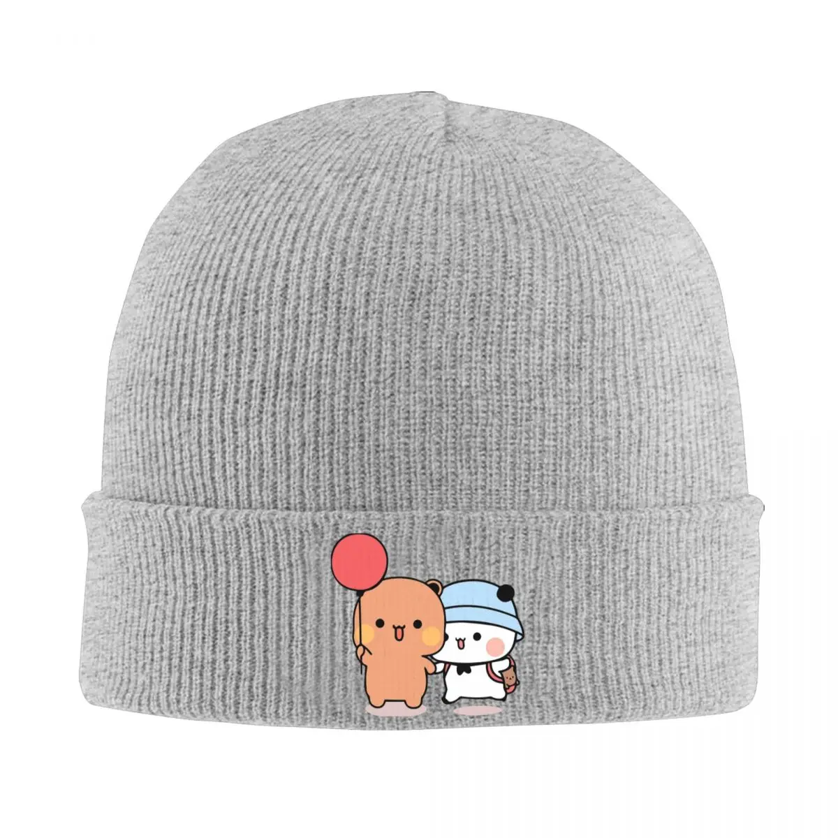 الدب والباندا Bubu Dudu بالون دافئ محبوك قبعة الشتاء متماسكة بونيه قبعة Skullies Beanies الهيب هوب قبعات للجنسين