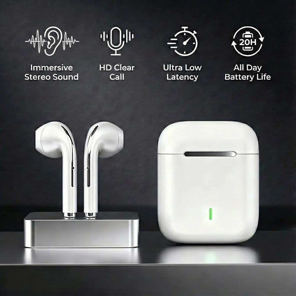 Original Wireless Bluetooth Headphones HiFi Stereo Sound Smart Touch Control HD Call Low Latency for Gaming Sports Workouts