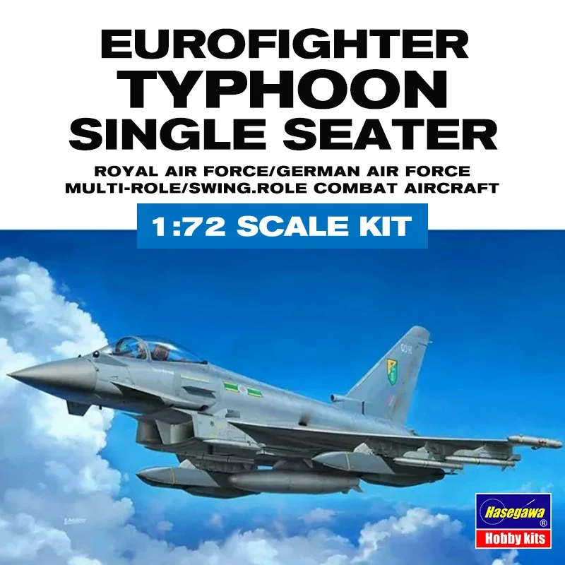 Hasegawa Assembled Aircraft Model Kit 01570 Eurofighter Typhoon single seater 1/72