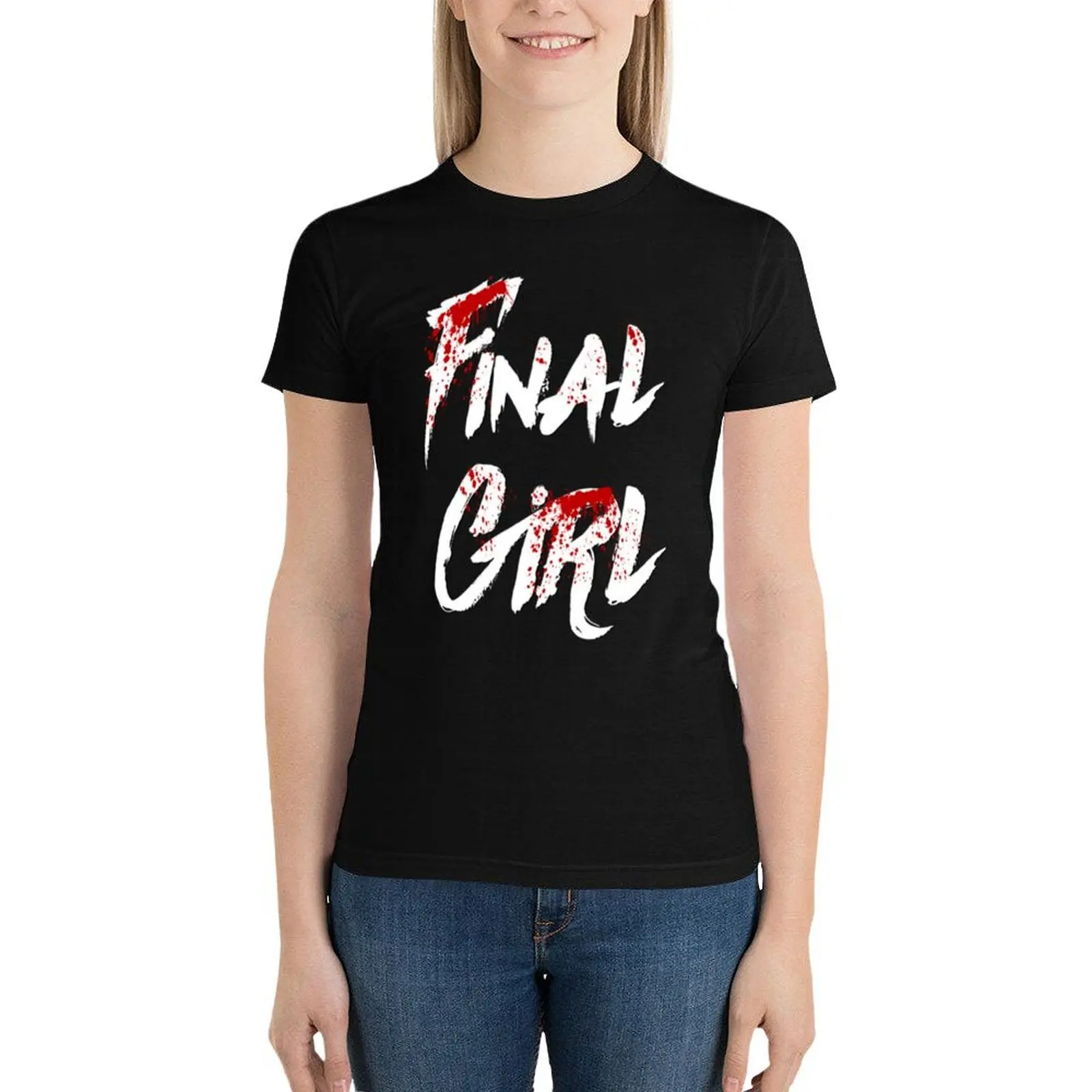 

final girl (bloody) T-Shirt anime clothes shirts graphic tees cute clothes Women's tee shirt