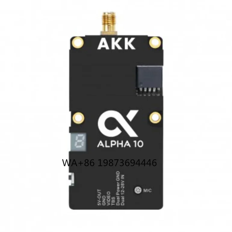

AKK Alpha 10 10W VTX - 5.8GHz 80CH 10W 7W 5W 3W 1W Power Switchable FPV Video Transmitter