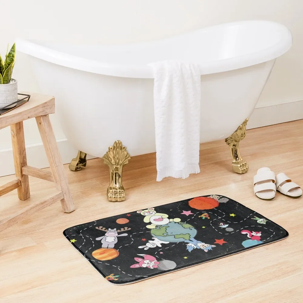 

THE GALAXY COLLECTION - CHILLING IN SPACE Bath Mat Carpet In The Bathroom Mats In The Bathroom Mat