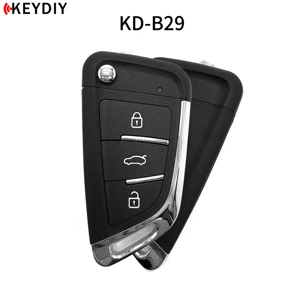 5pcs KEYDIY KD B29 Metal Multifunctional Remote Key 3 Buttons KD B Series Car Remote Key for KD900/KD-X2/KD-MAX Key Programmer