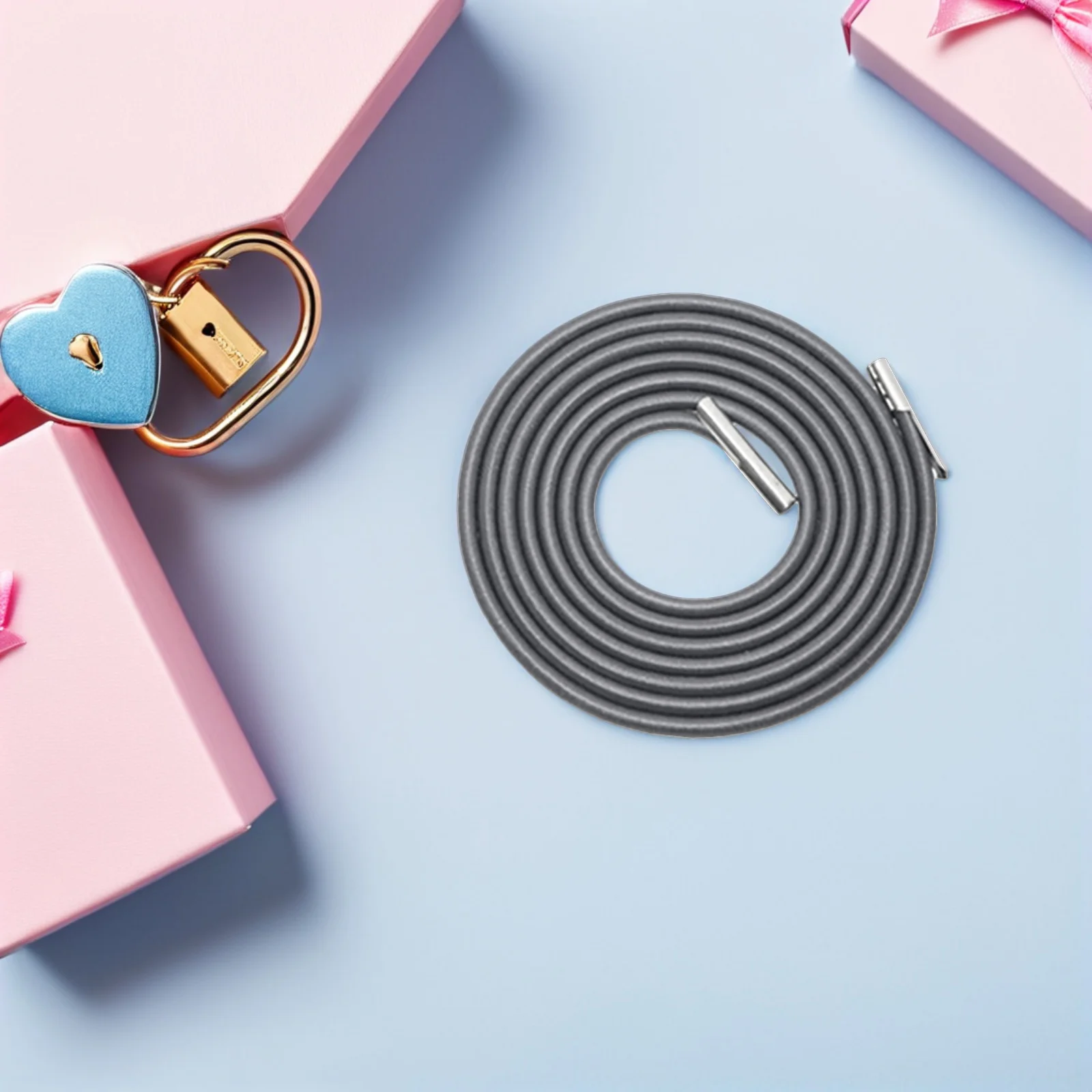 Corda elástica premium para chaise longue, 4 unidades, durável, acessórios de cabo elástico, corda cinza para chaise longue, cabo de borracha