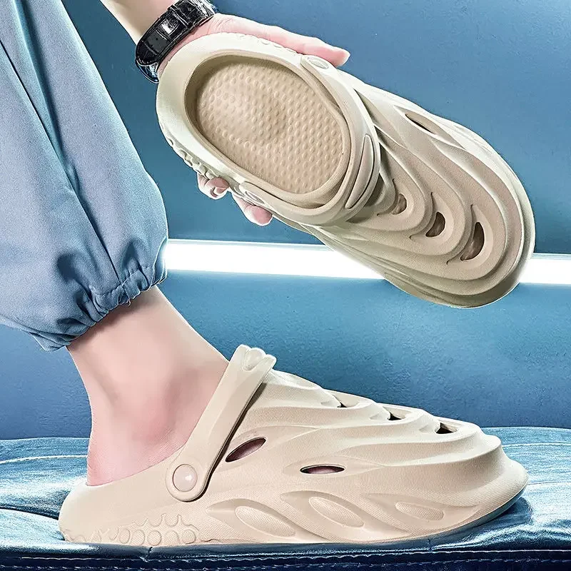 

Сверхлегкая мужская обувь, новый модный цветной дизайн, 2025 г., нескользящие мужские сандалии высокого качества для взрослых, купить номер 41, оригинальные мужские сандалии из ПВХ для повседневного использования