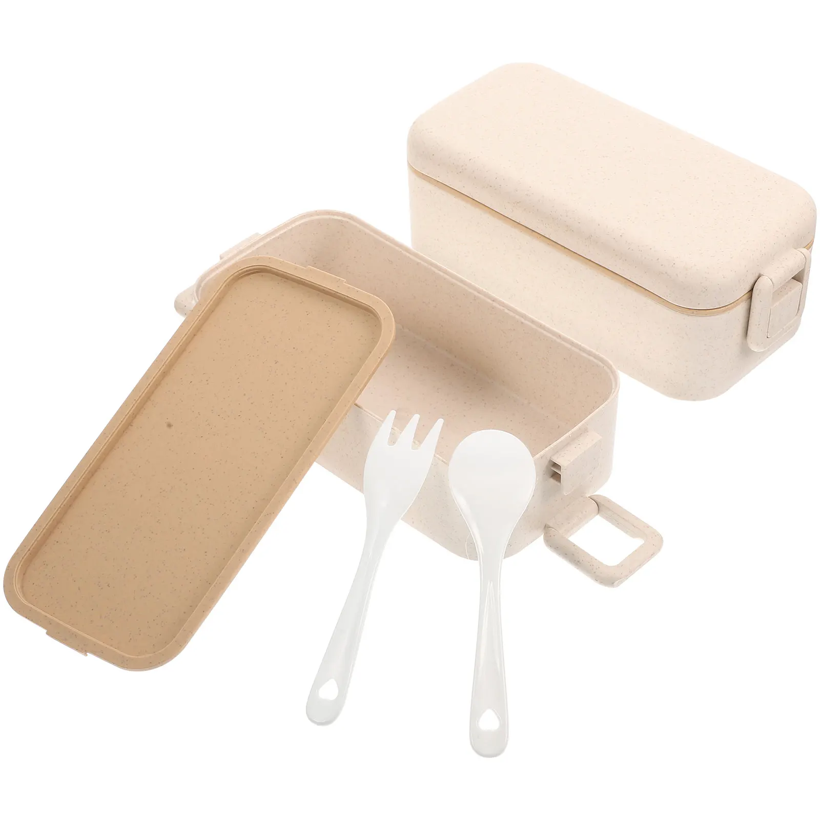 

Straw Wheat Lunch Containers Airtight Food Storage Adult Salad Boxes Child Reusable Microwave Safe Kitchen Barware