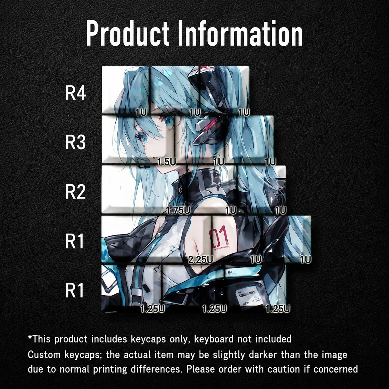 DIY Customize Keycaps Anime Game Characters Keycaps 15 Keys PBT Material Cherry Profile DYE-SUB Keycaps
