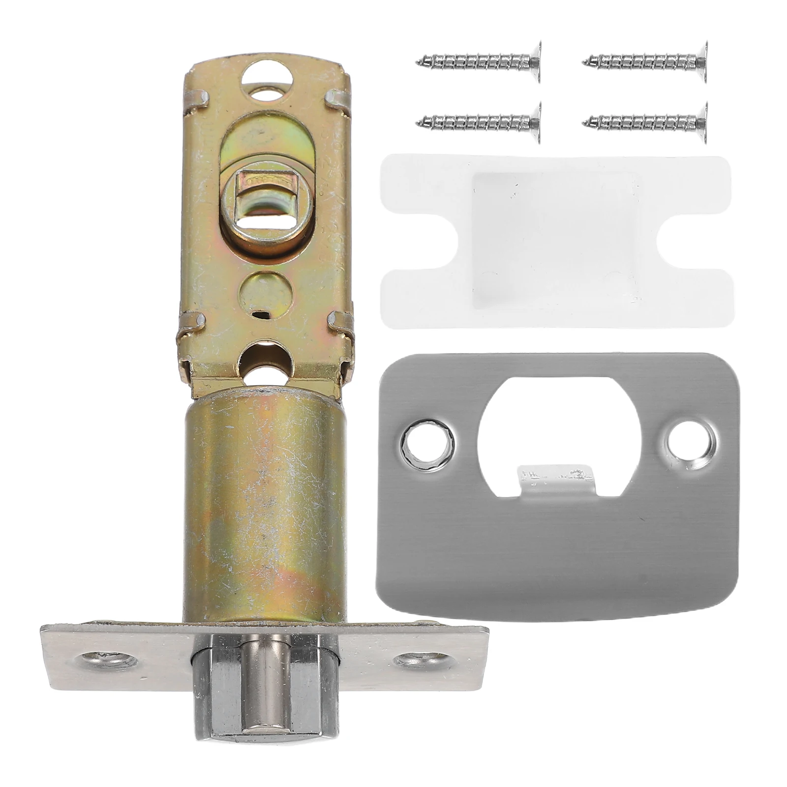 

Adjustable 3 Rods 45 60 70 Degree Door Lock 90 Strike Plate Silver Kids Safety Closet Latch Replacement