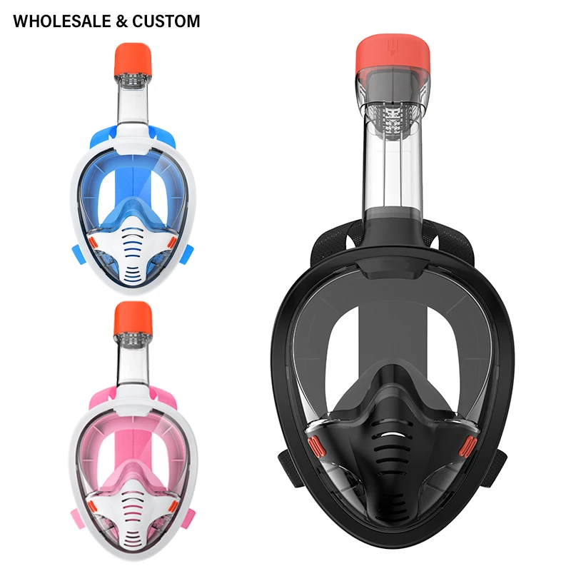 

DEMMET Wholesale Custom Underwater Diving Full Face Swimming Mask Diving Breathing Apparatus Anti-fog Adult Safe Breathing Gear