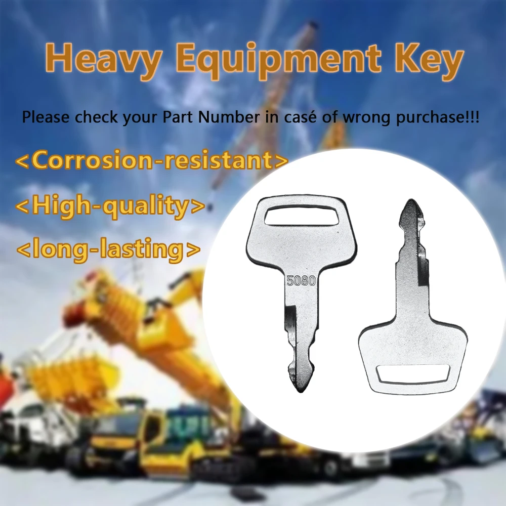 1/5/10/30/50PCS Ignition Keys Replacement for IHI Case Morooka Chieftain Excavator Heavy Equipment 5080