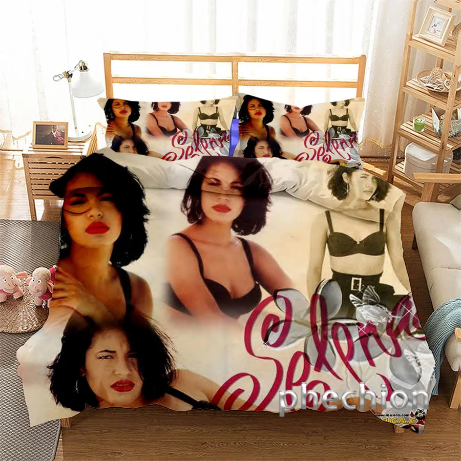 Selena Quintanilla 3D Print Bedding Set Duvet Covers Pillowcases One Piece Comforter Bedding Sets Bedclothes Bed K347