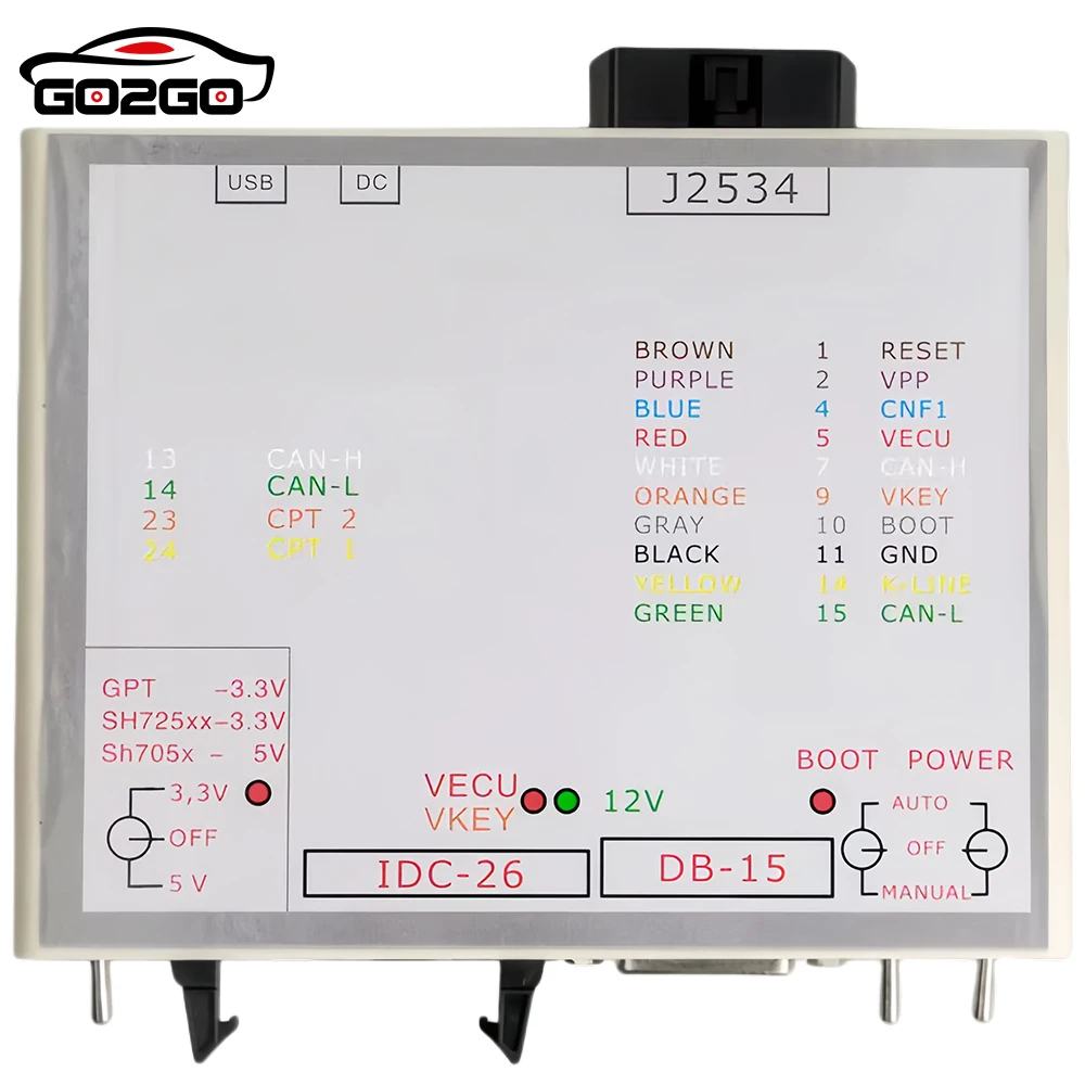 KTM FLASH JTAG Power Box ECU-Soft Programmer Via J2534 Works 3 Modes Green LED Openport 2.0 Multi-Purpose ECU Tool