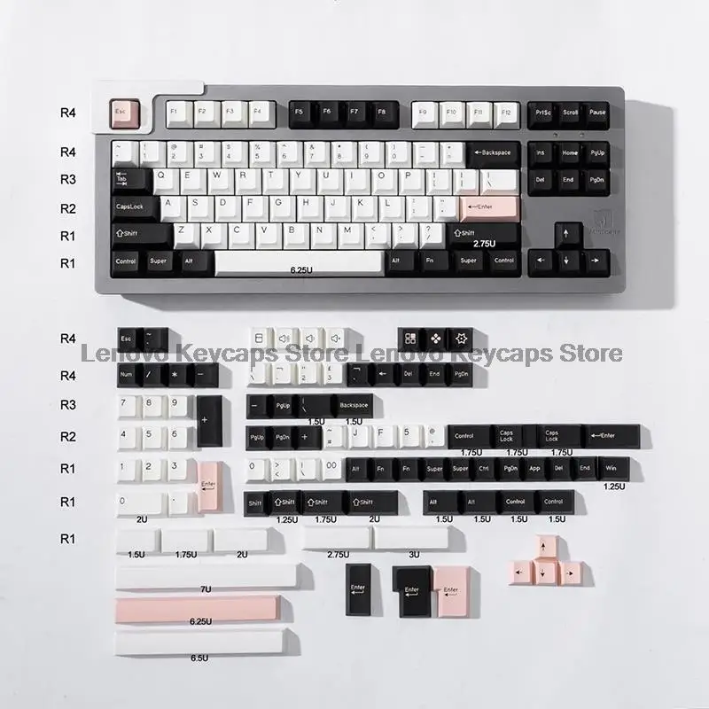 GMK Keycap Cherry Profile PBT Double Shot ABS Keycaps For Mechanical Keyboard ISO Enter 7U 8008 Olivia Arctic Shoko Red Samurai