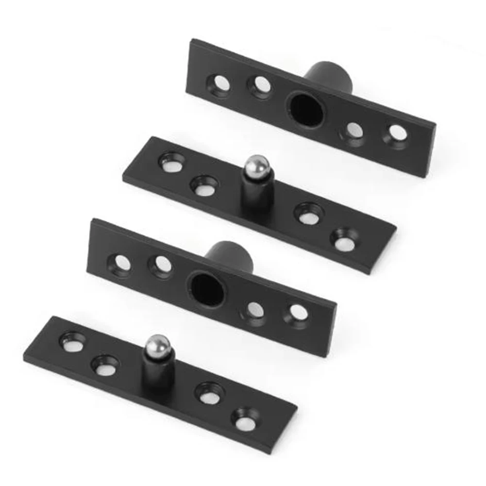 Dobradiças de porta superior e inferior de 360 graus, 2 peças de aço inoxidável para portas e armários de madeira que fornecem rotação e força suaves