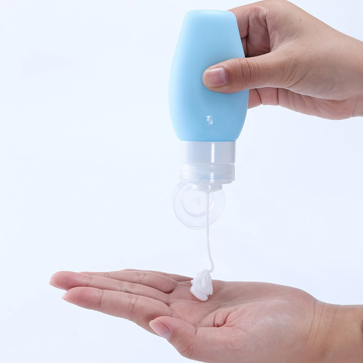 6 قطعة مجموعة زجاجات الحزمة الفرعية من السيليكون 2 ألوان زجاجات السفر القابلة لإعادة الاستخدام لأدوات الزينة السوائل ماكياج غسول زيت غسل إعادة الملء