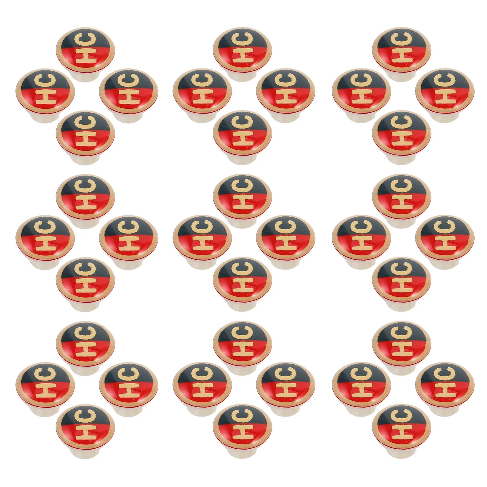 40pcs Hot Cold Indicator Buttons for Faucet Handle Hole Cover – Bathroom Hotel Restaurant Water Tap Sign Replacement