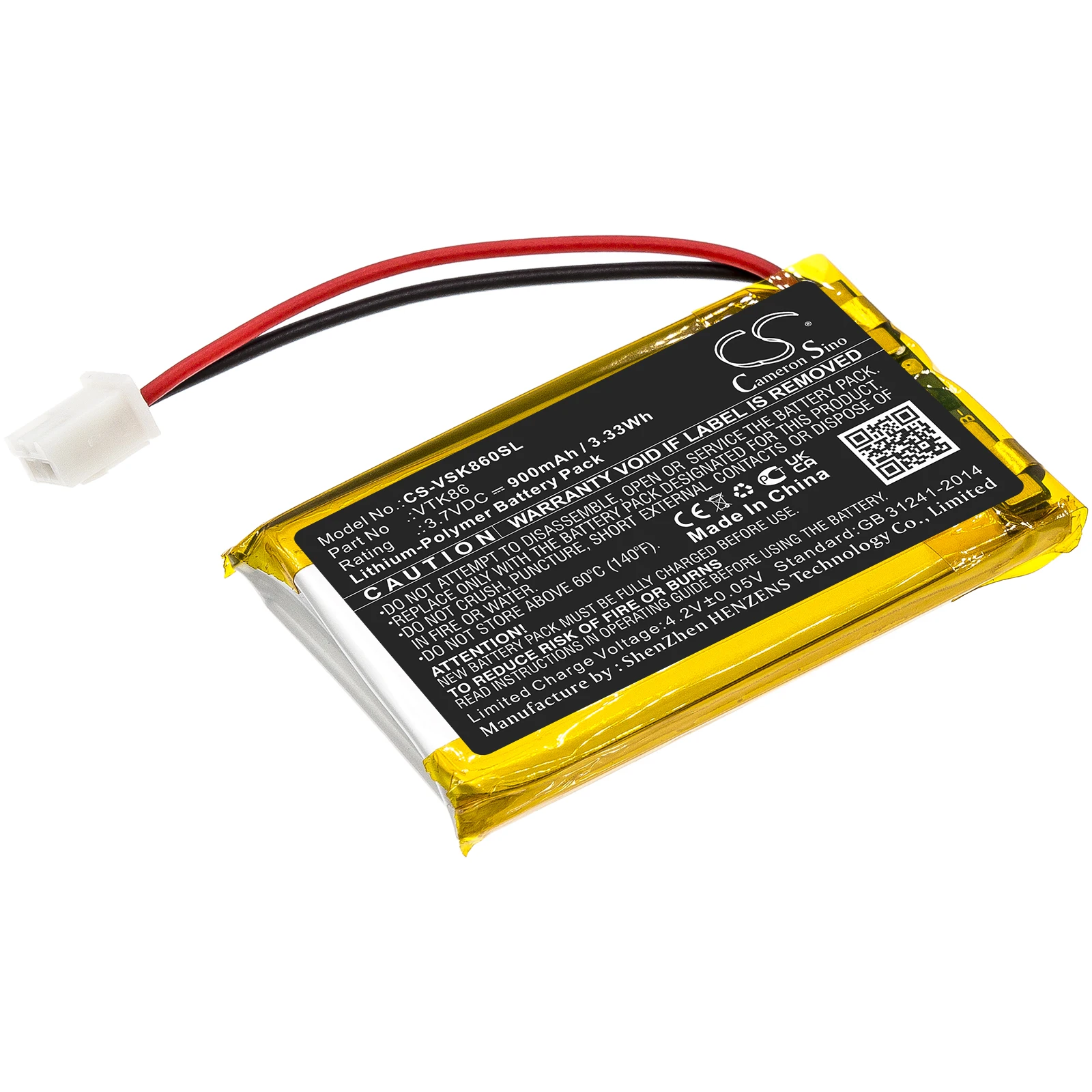 

Cameron Sino 3.7V 900mAh GPS, Navigator Battery VTK86 for Velocitek Shift +TOOL