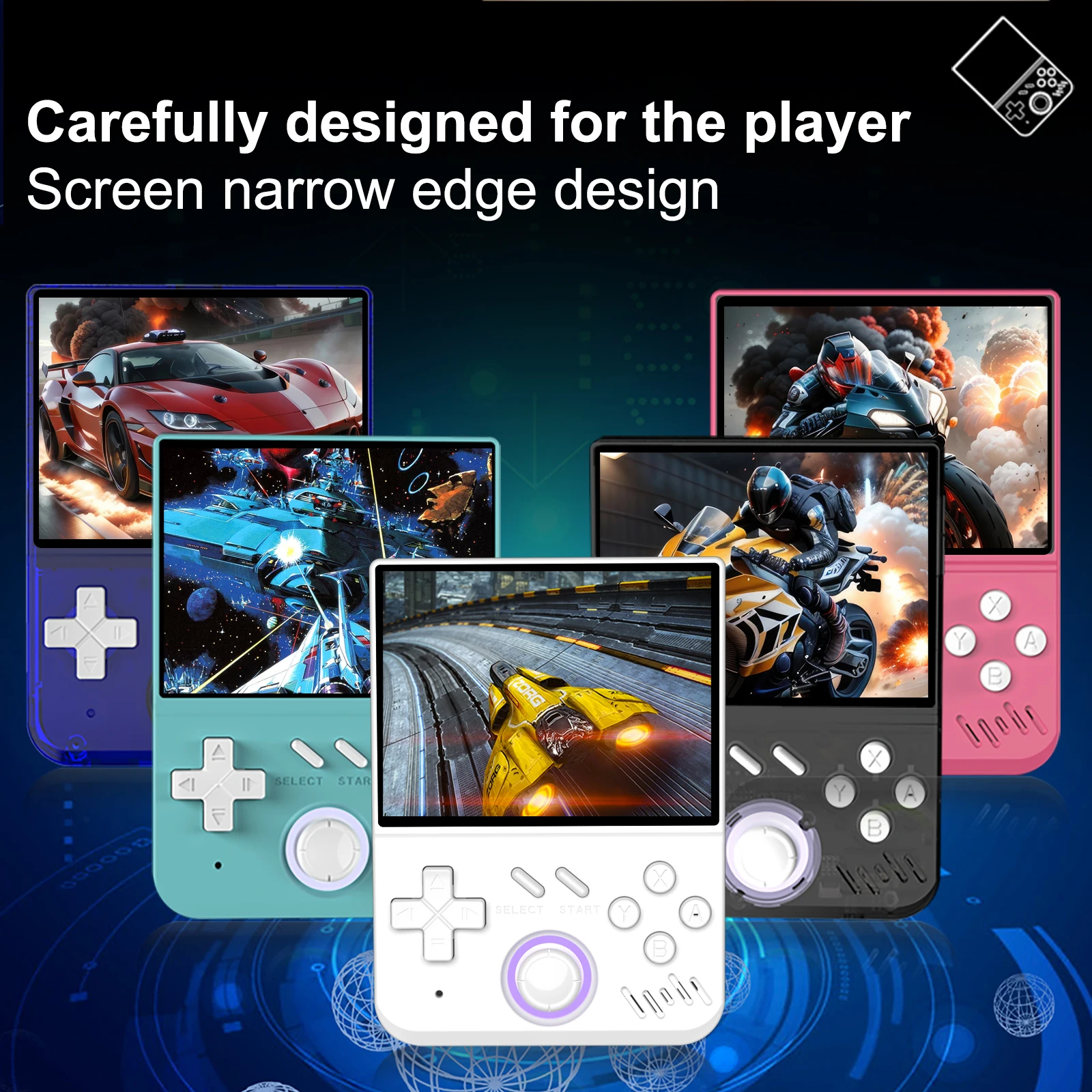 

MY MINI Retro Handheld Game Console 64GB Linux System 3.5-inch IPS Screen Mini Portable Video Player 15000 Game Gifts Preferred