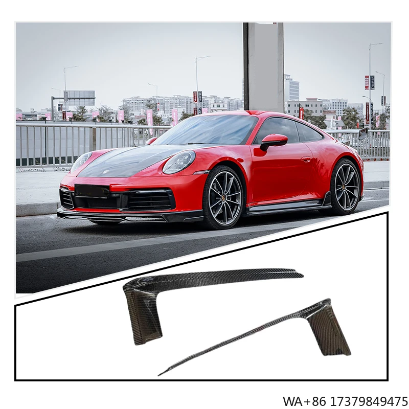 

Car Front Bumper Wind Knife Splitter Air Knife Surround Trim for Porsche Carrera 911 992 2019-2020