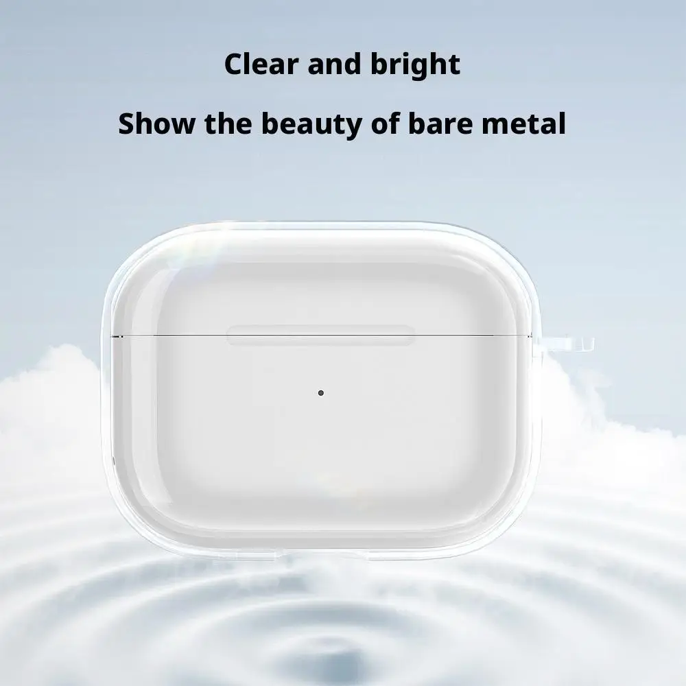لابل Airpodspro3 الغطاء الواقي شفافة لينة قذيفة بلوتوث سماعة غطاء Airpodspro3 سماعة غطاء