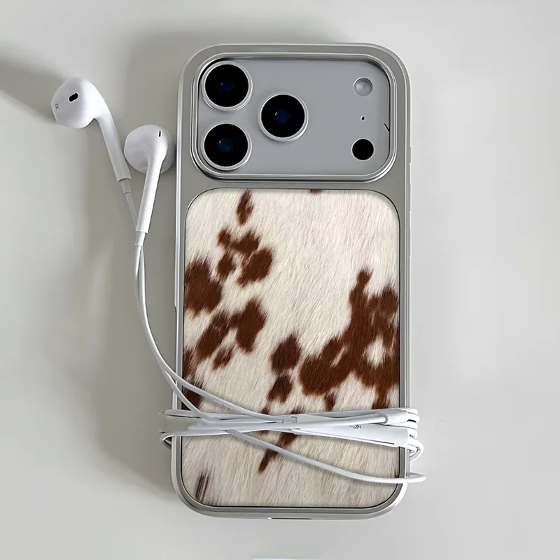 Niche Tiger Print Retro Cow Print Vibe Drip Glue Y2K Phone Case For iPhone 18 DUO 17 AIR 16 15 14 13 12 11 PRO MAX PLUS Cover - view 4