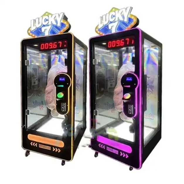 

Popular Arcade Coin Operated Games Lucky 7 Cut Prize Game Claw Machine Crane Claw Machine for Sale