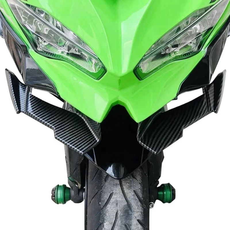 

M0t-rFor KAWASAKI ZX4R ZX-4RR ZX25R 2022-2024 Motorcycle Front Fairing Aerodynamic Winglets Cover Protection