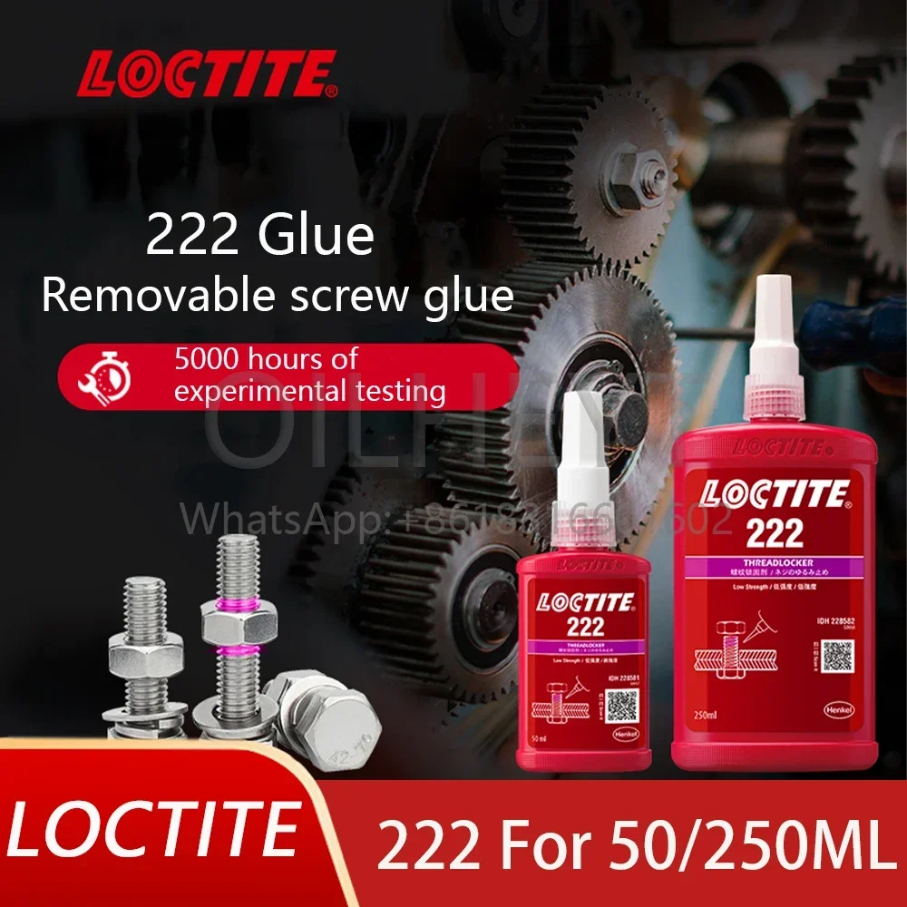 Loctite 222 Screw Glue Low Strength Detachable Small Size Fastening Fixed Anti-loosening Thread Locking Glue