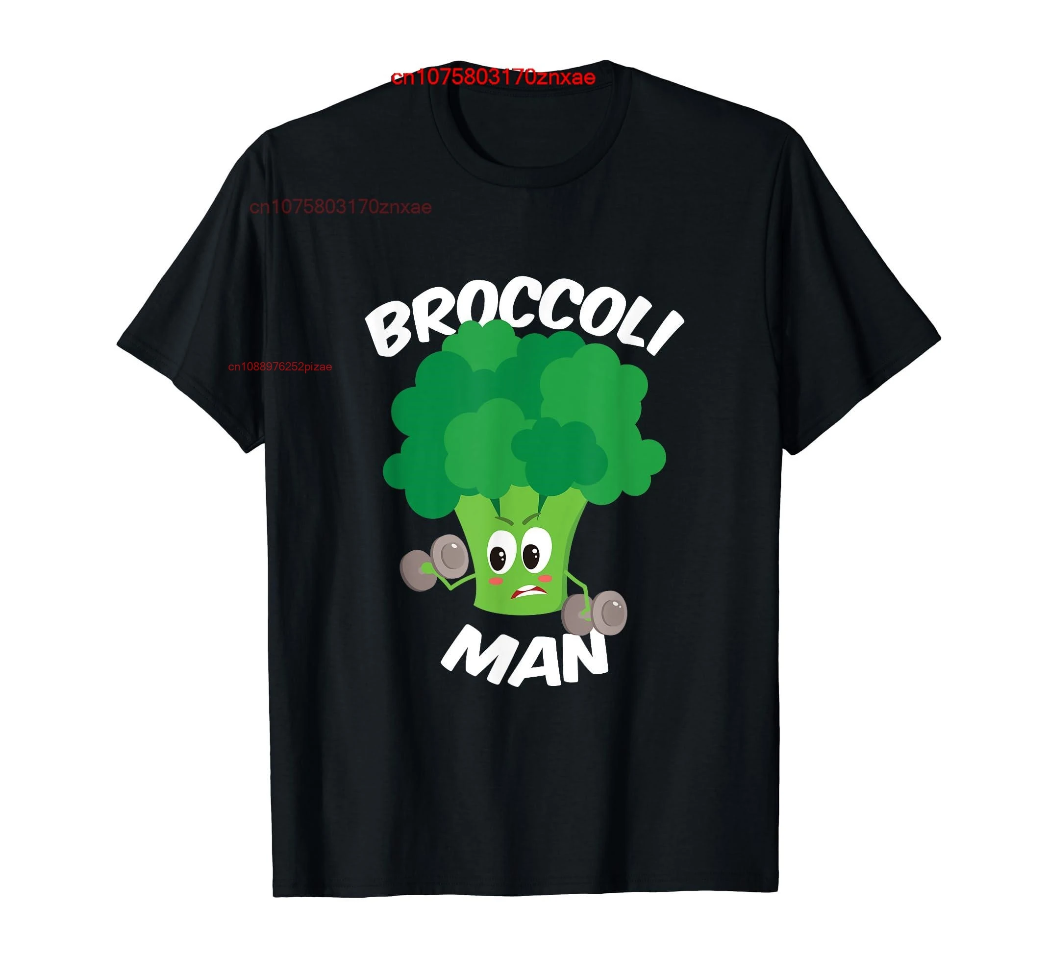 100% Cotton Broccoli Man Funny Food Love Vegetables Gift T-Shirt MEN WOMEN UNISEX T Shirts Size S-6XL
