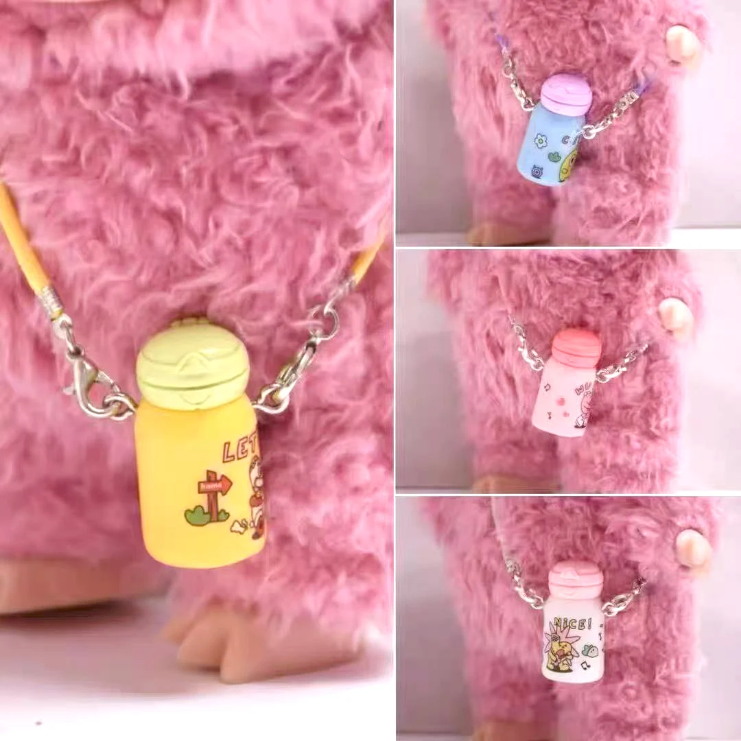 for Labubu Accessories， 17cm doll Water Bottle Water Cup Insulation Cup Accessories Miniature Decoration，no dolls