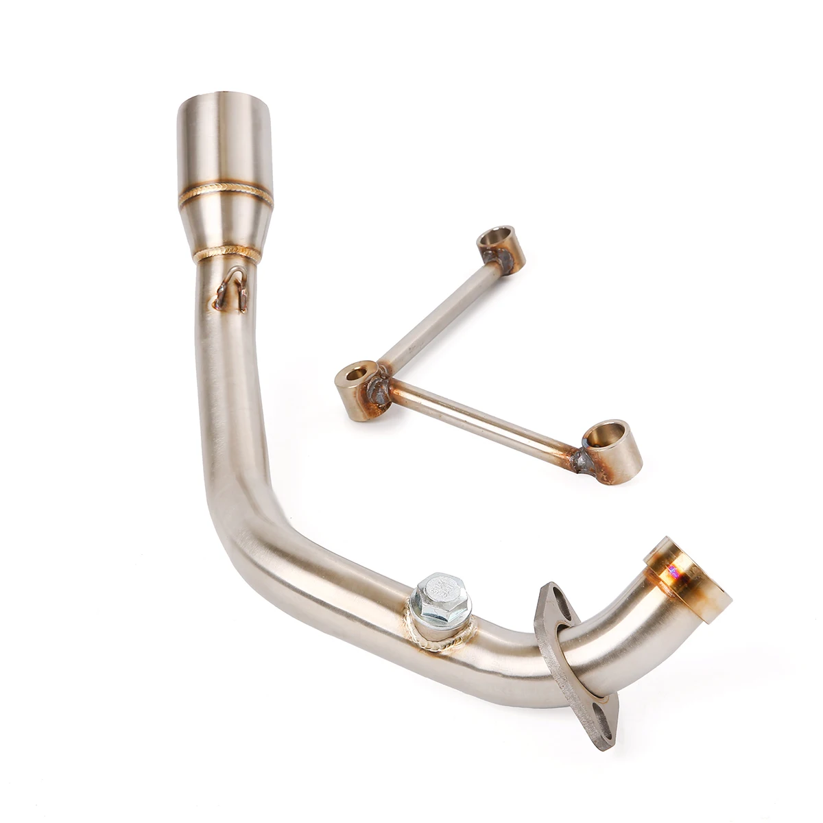 51mm Motorcycle Exhaust Front Mid Link Pipe Header Tube Slip On Stainless Steel For Yamaha BWS 125 ZUMA125 ATV 2002-2017