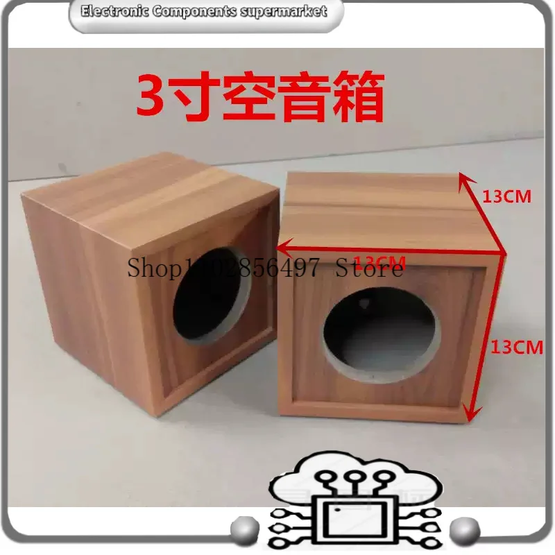 

Wooden Speaker Box Shell 3 Inch Tweeter Loudspeaker Empty Body Satellite Case DIY For 75mm Audio Unit Desktop Shell 2PCS