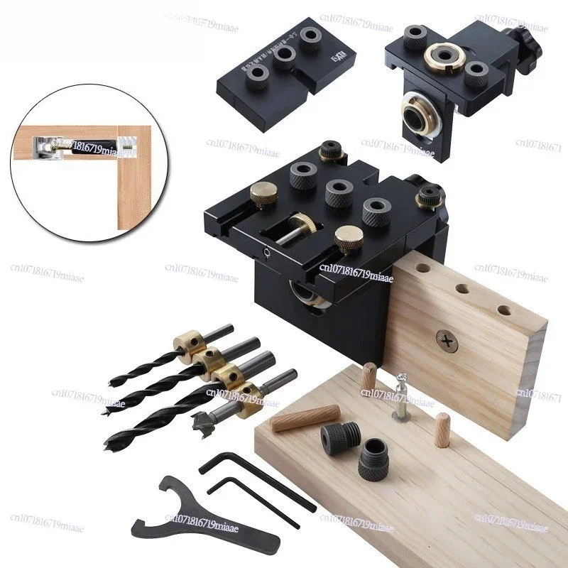 3-In-1 Woodworking Punch Positioner Log Tenon 2-in-1 Punch Woodworking Tools Board Furniture Opening