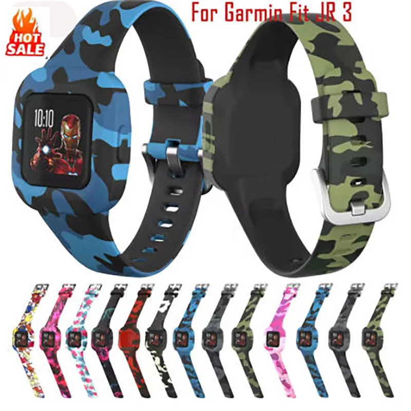 

Ремешок силиконовый для наручных часов Garmin Vivofit JR 3, сменный регулируемый браслет для смарт-часов Garmin Fit JR 3