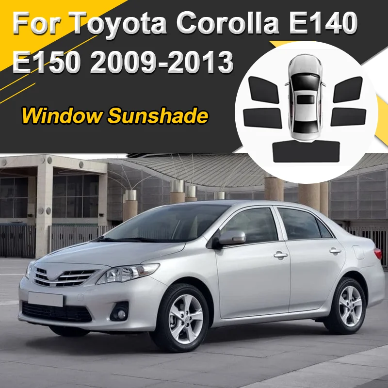 

Car Sun Shades For Toyota Corolla E140 E150 2009 2010 2011-2013 Sunshades Mesh Magnetic Heat insulation Visor Auto Accessories