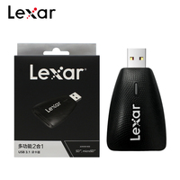 Lexar multifunction 2 in 1 USB 3.1 Card Reader UHS-II Max 312MB/s Flash USB Card Reader support for SD Card and Micro SD Card