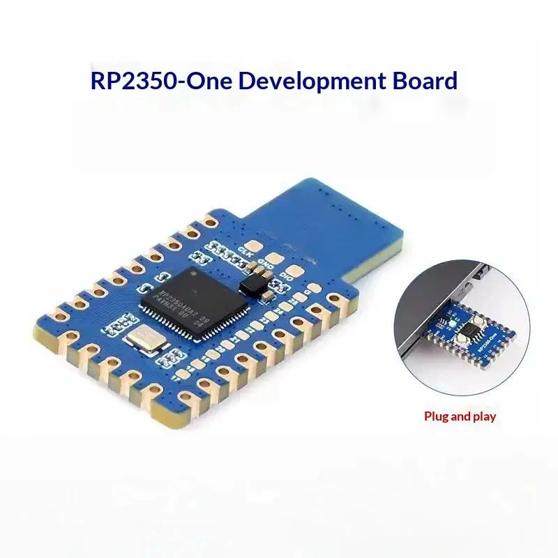 1Pcs RP2350 4MB Flash Microcontroller Board Onboard PCB Type-A Plug for Raspberry Pi Personal Electronic Invention Testing