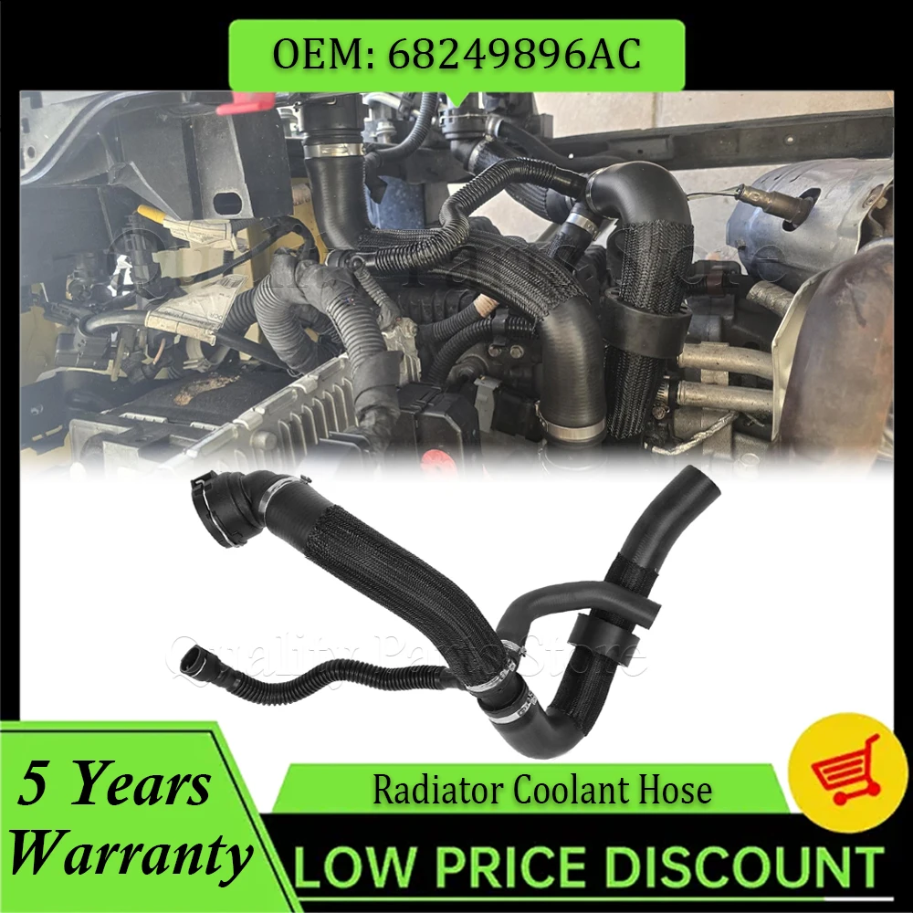 

68249896AC 68380330AA Шланг охлаждающей жидкости радиатора для Jeep Compass 2017 2018 2019 2020 2022 RENEGADE 2017 2018 2019 2020 2021