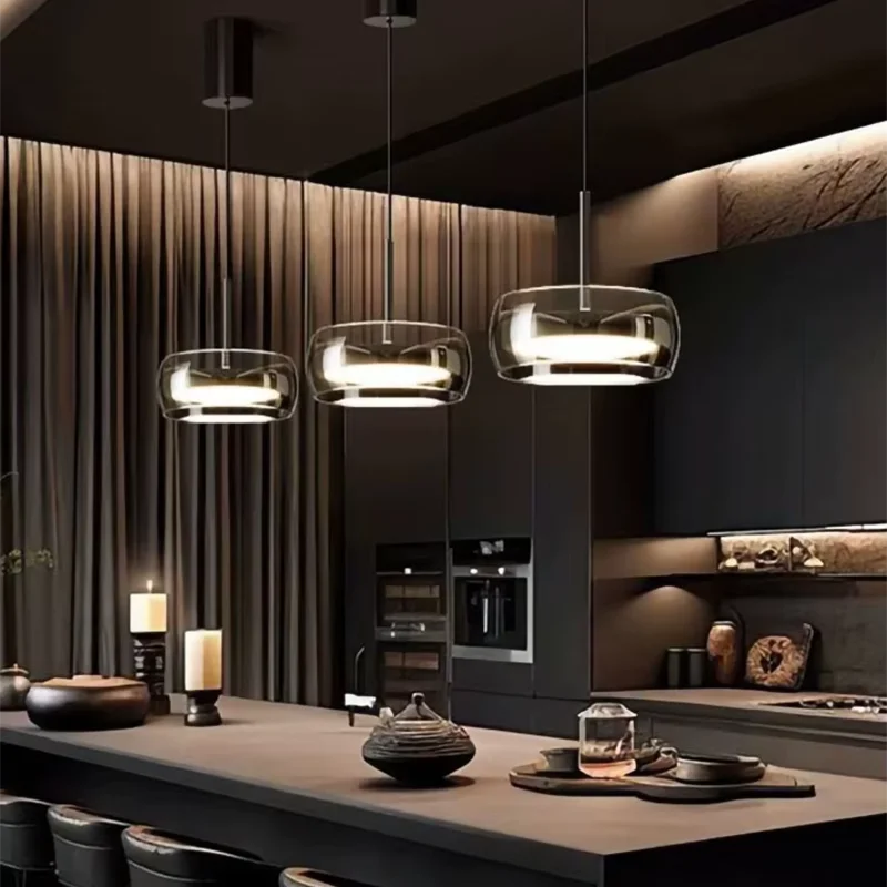 Glass Pendant Light Modern pendant light For Living Room Bedroom Restaurant Bar Hotel Indoor Warm Light Decorative LED Lighting