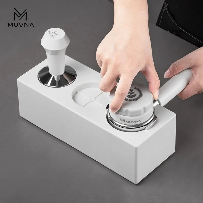 MUVNA 51/53/58mm ABS Coffee Tamper,Espresso Distributor,Professional Barista Tool Portafilter Accessories