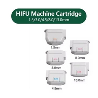 HIFU Cartridge 1.5/3.0/4.5mm For Facial 8.0/13.0mm For Body 10000 Shots Exchangeable HIFU Mahcine 2.0.H/2.3H