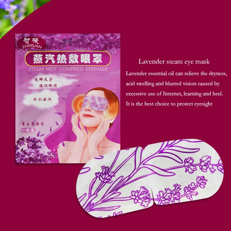 20Pcs Sleep Mask Disposable Steam Eye Mask Eyepatch Warm Eyeshade Relieve Fatigue Eyes Spa Sleep Health For Traveling Home