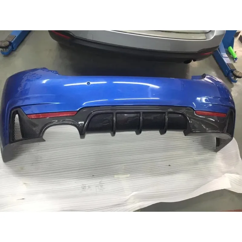 P Style Carbon Fiber F36 Rear Diffuser Lip For BMW 4 Series F32 F33 F36 M Sport 13-17