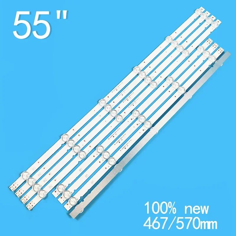 LED strips for 55 TV SDL550WY 55E388G TH-55FX580C RF-AZ550E30-0501A-12  -20 A2 RF-AZ550E30-0601B-12