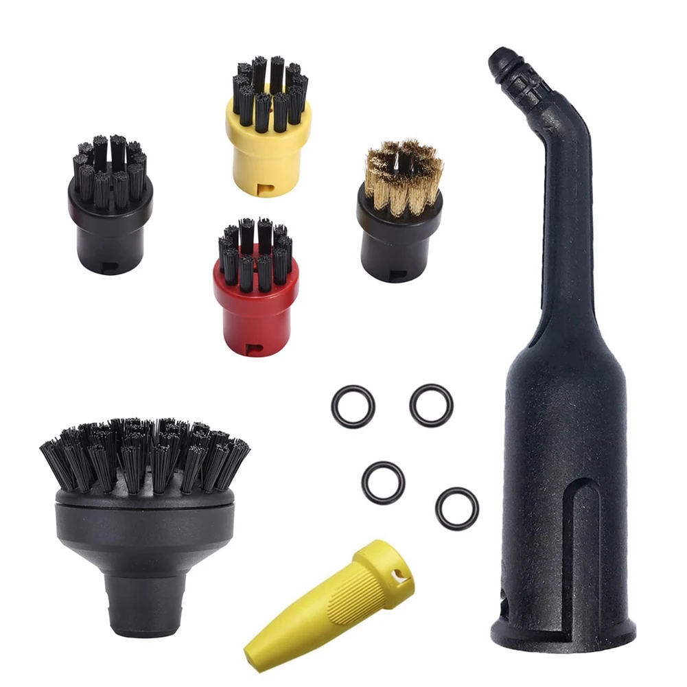 Accessories Round Brush Set Nozzle Round Brushes Brush Power Nozzles for Karcher SC1 SC2 SC3 SC4 SC5 Steam Cleaner