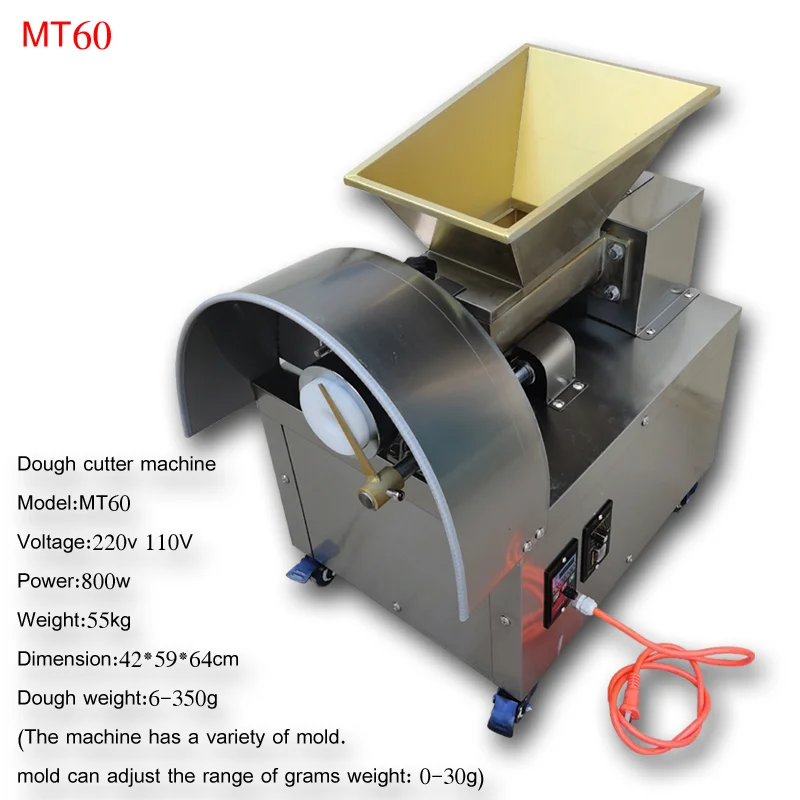 Dough Ball Cutting Machine and Dough Divider Rounder for Pizza Small Bread Cookie Hot
