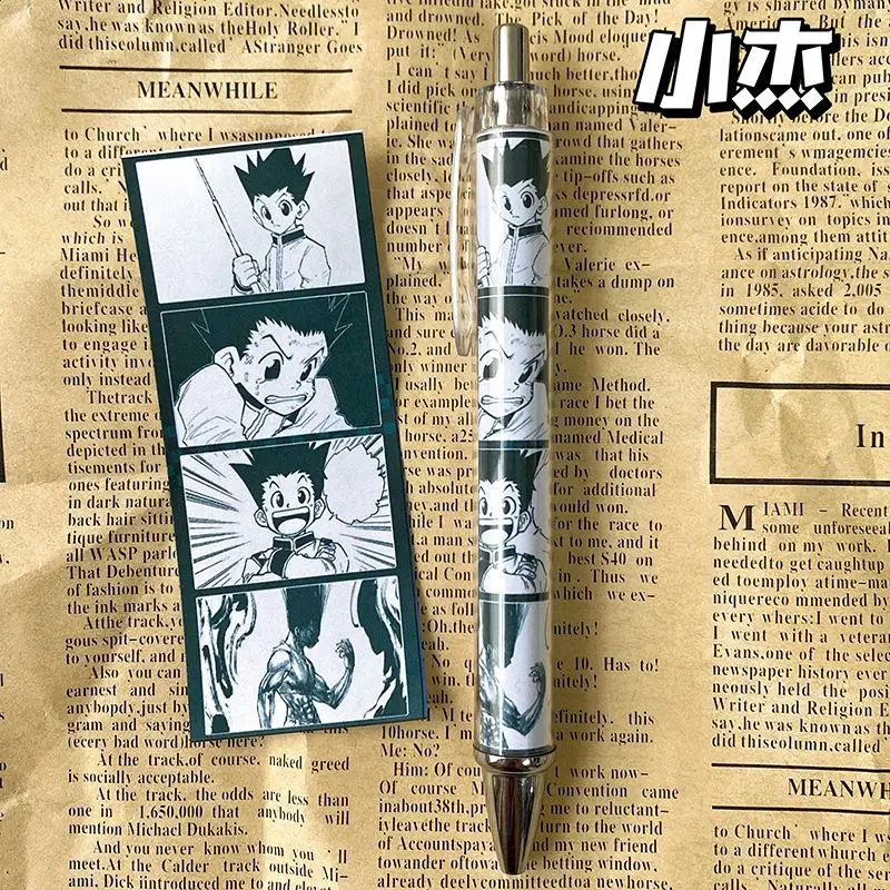 Cartoon Anime Fullmetal Hunter Japanese Style 0.5mm Click Gel Pen, Black, Durable, Suitable for Practice, Universal ST Black Pen - view 3