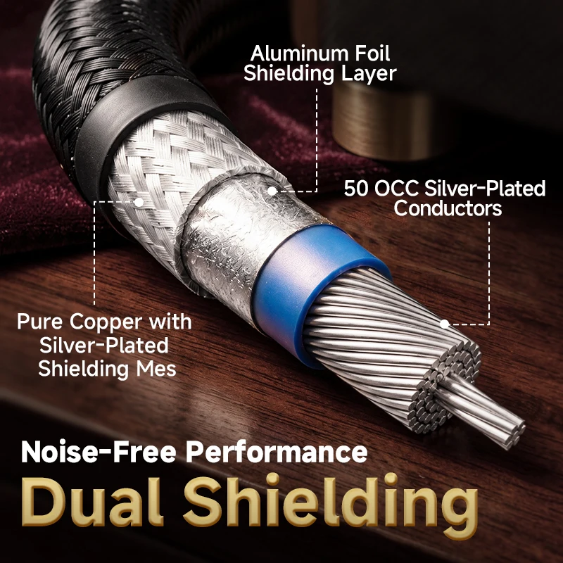 TODN Digital Audio Coaxial Cable 75Ω 7N Silver-Plated OCC High End RCA to RCA Male Cable Speaker Hifi Subwoofer Sub Cable